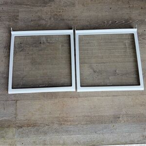 2 Whirlpool, Kenmore Refrigerator Spill-Proof Shelves